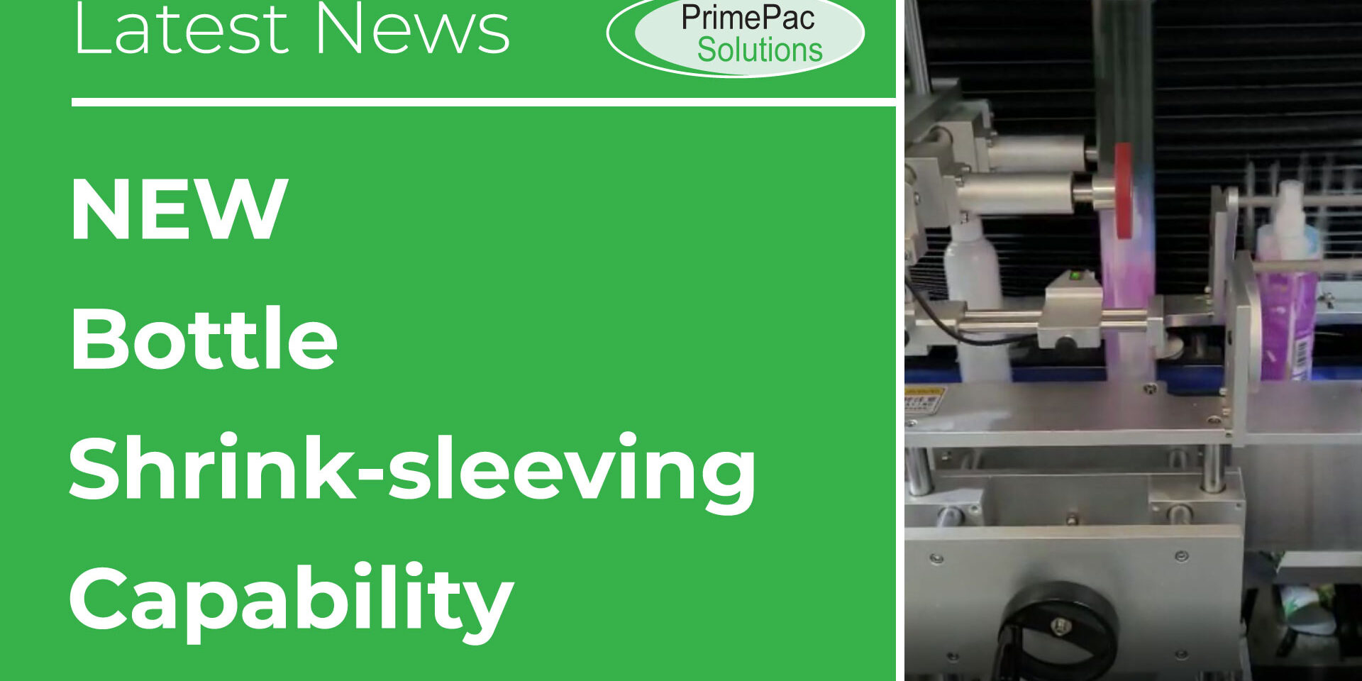 Bottle shrink-sleeving capability