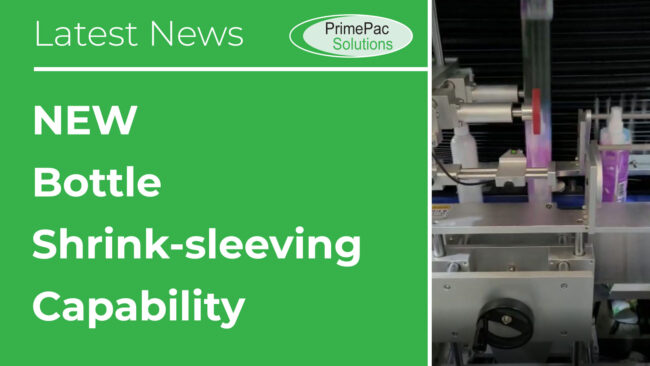 Bottle shrink-sleeving capability Bottle shrink-sleeving capability
